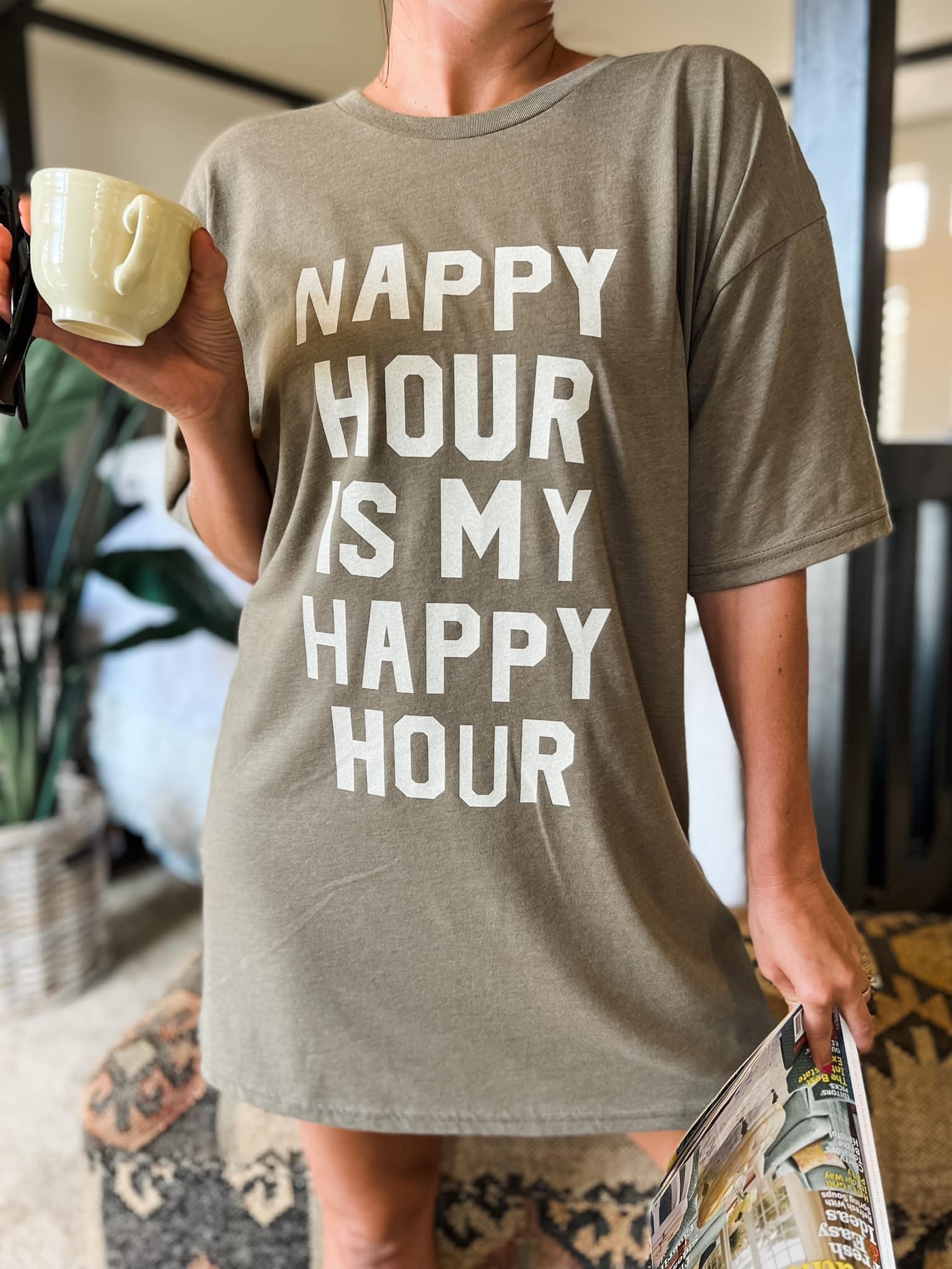 Nappy Hour Is My Happy Hour Nightshirt