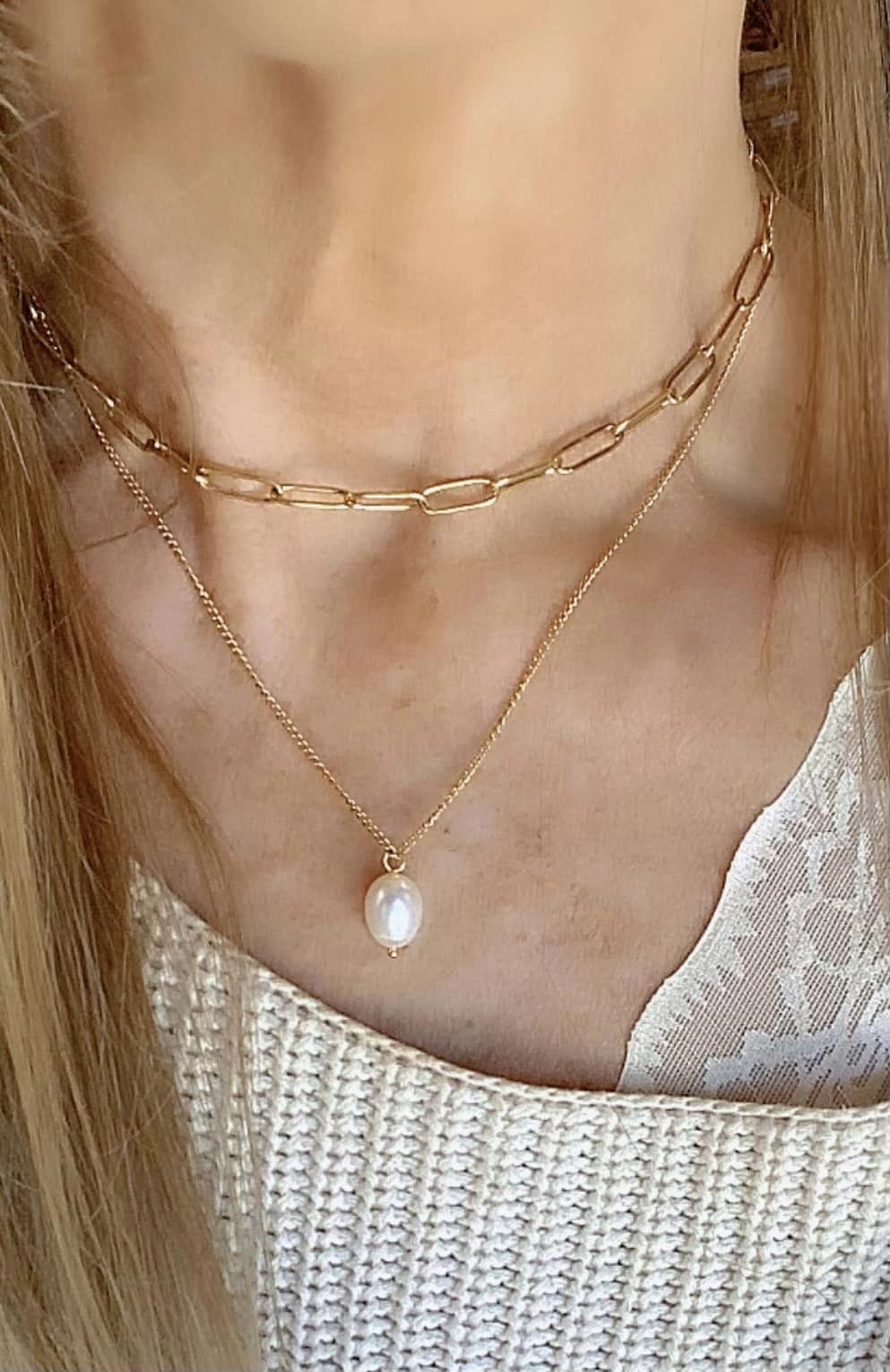 Layered Freshwater Pearl Necklace