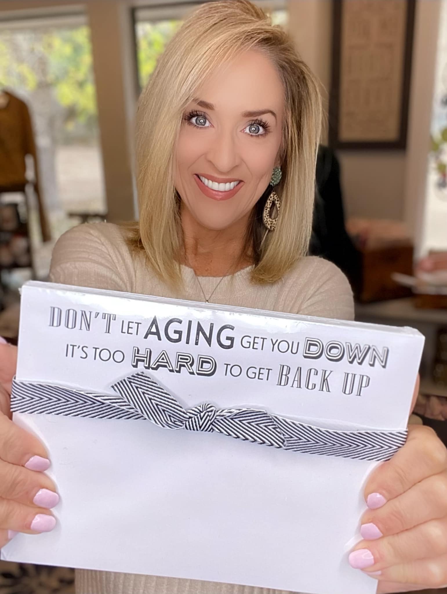 Dont Let Aging Get You Down Note Slab